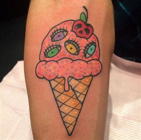 ice cream cone tattoo gucci|ice cream cone face.